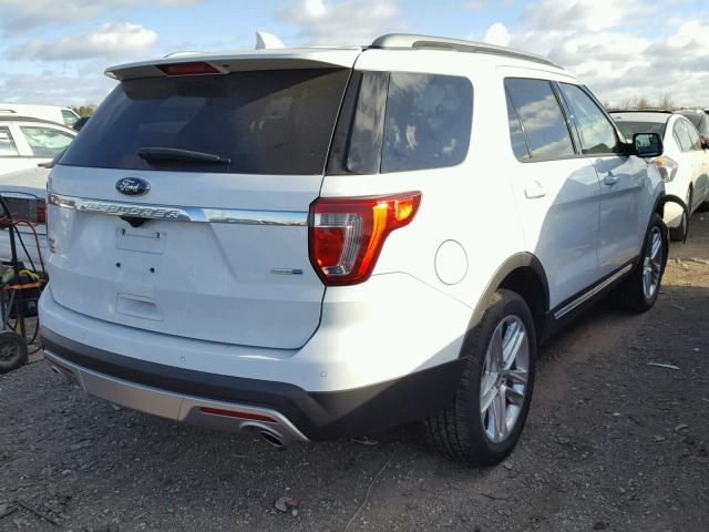 1FM5K8D85GGC95155 - 2016 FORD EXPLORER X WHITE photo 4