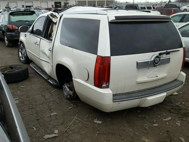 1GYFK66888R271782 - 2008 CADILLAC ESCALADE E WHITE photo 3