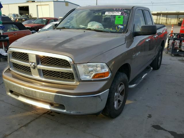 1D3HV18T29S763817 - 2009 DODGE RAM 1500 BROWN photo 2