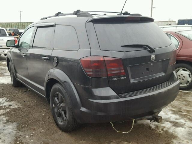 3D4GG47B69T174926 - 2009 DODGE JOURNEY SE BLACK photo 3