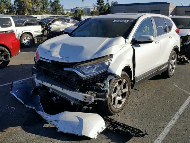 2HKRW1H5XHH507661 - 2017 HONDA CR-V EX WHITE photo 2