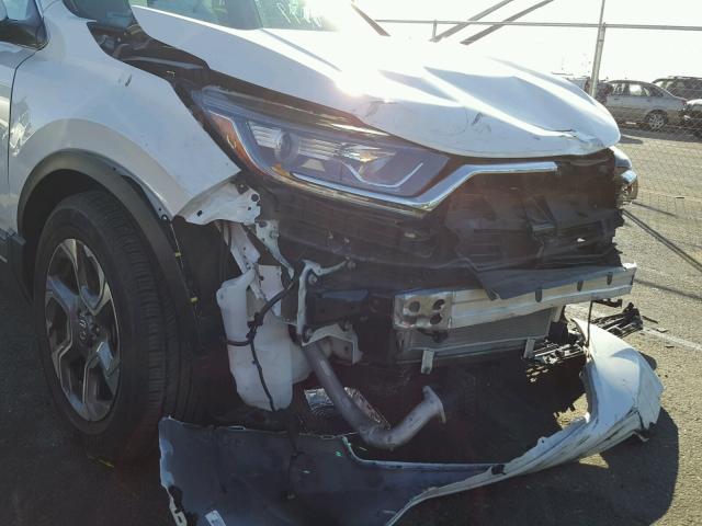 2HKRW1H5XHH507661 - 2017 HONDA CR-V EX WHITE photo 9