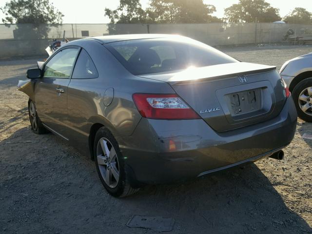 2HGFG12808H576355 - 2008 HONDA CIVIC EX CHARCOAL photo 3