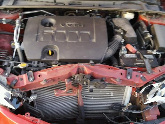 5YFBURHE9EP100533 - 2014 TOYOTA COROLLA L RED photo 7