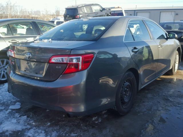 4T1BF1FK1CU601495 - 2012 TOYOTA CAMRY BASE GRAY photo 4