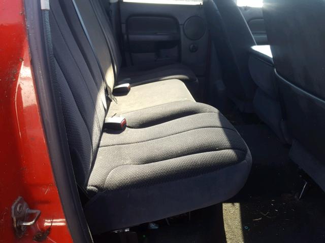 3D7KS28C15G865453 - 2005 DODGE RAM 2500 S წითელი ფოტო 9