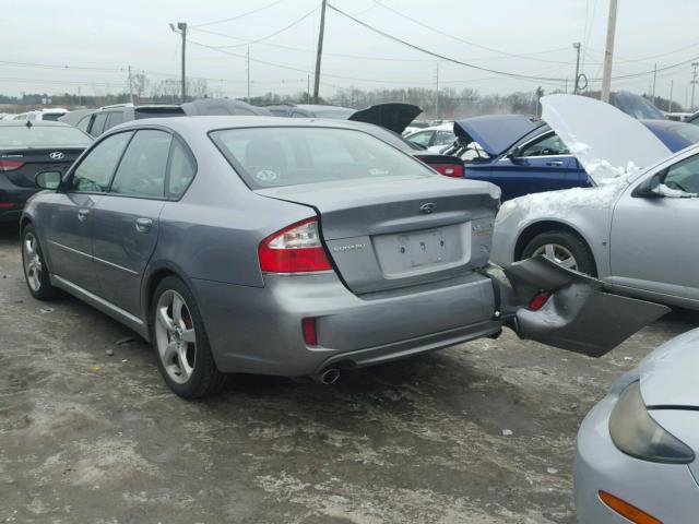 4S3BL616597231468 - 2009 SUBARU LEGACY 2.5 GRAY photo 3