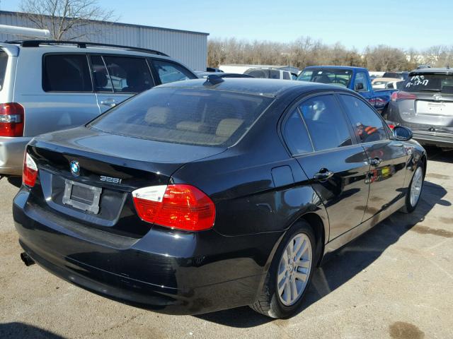 WBAVC53507FZ72364 - 2007 BMW 328 I SULE BLACK photo 4