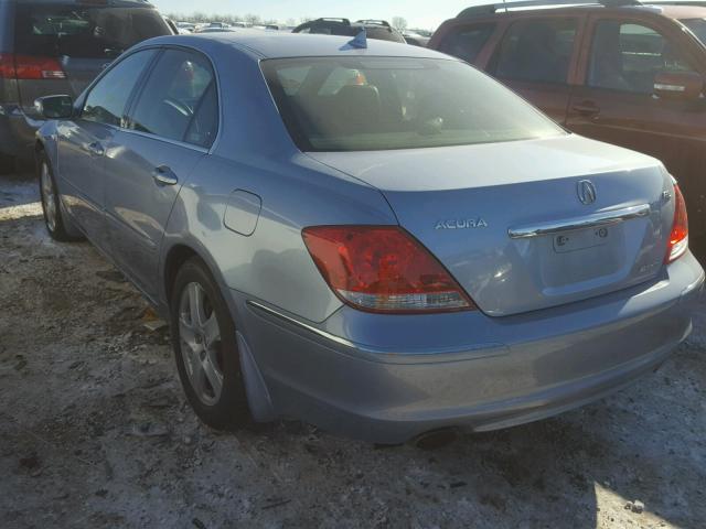 JH4KB16565C016428 - 2005 ACURA RL ლურჯი ფოტო 3