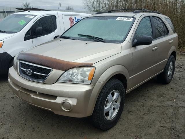 KNDJC733865510618 - 2006 KIA SORENTO EX BEIGE photo 2