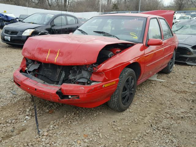 1G1LD5546SY142411 - 1995 CHEVROLET CORSICA RED photo 2