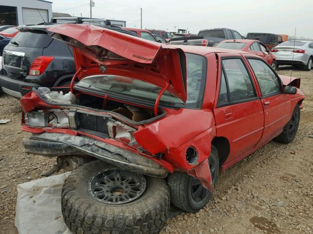 1G1LD5546SY142411 - 1995 CHEVROLET CORSICA RED photo 4