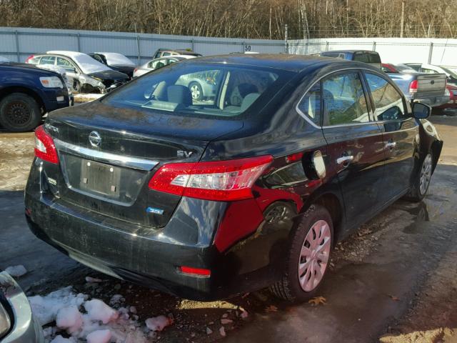 3N1AB7AP6EY224506 - 2014 NISSAN SENTRA S BLACK photo 4