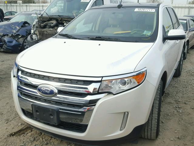 2FMDK3KC1CBA73218 - 2012 FORD EDGE LIMIT WHITE photo 2