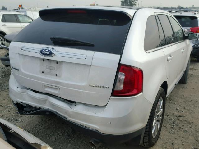 2FMDK3KC1CBA73218 - 2012 FORD EDGE LIMIT WHITE photo 4