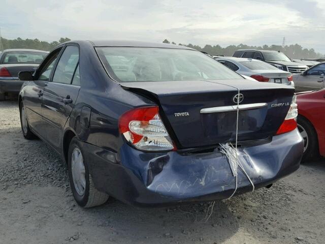 4T1BE32K83U661391 - 2003 TOYOTA CAMRY LE BLUE photo 3