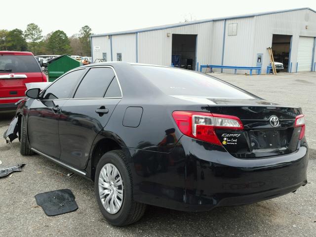 4T1BF1FK9EU423533 - 2014 TOYOTA CAMRY L BLACK photo 3