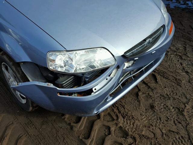 KL1TD66608B089222 - 2008 CHEVROLET AVEO BASE BLUE photo 9