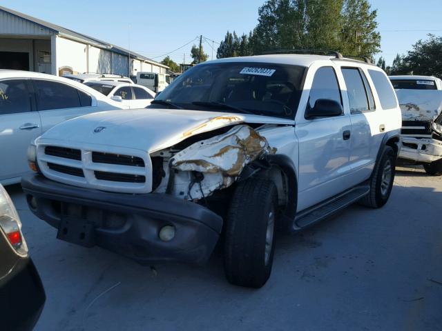 1D4HR38N13F506063 - 2003 DODGE DURANGO SP WHITE photo 2