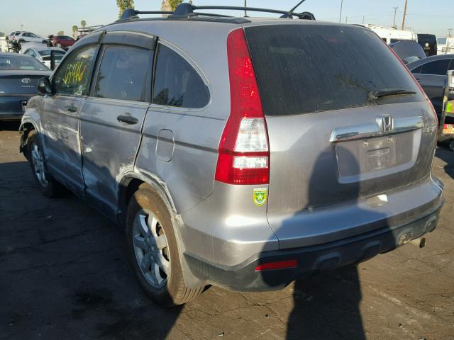 JHLRE38598C008699 - 2008 HONDA CR-V EX SILVER photo 3