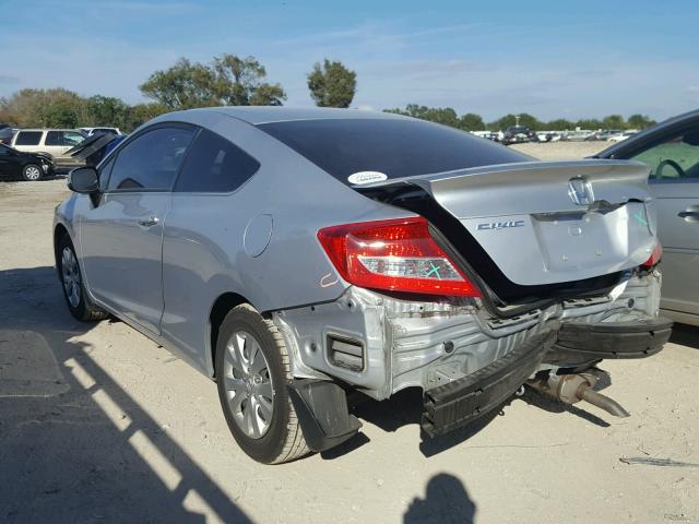 2HGFG3A58CH542952 - 2012 HONDA CIVIC LX SILVER photo 3