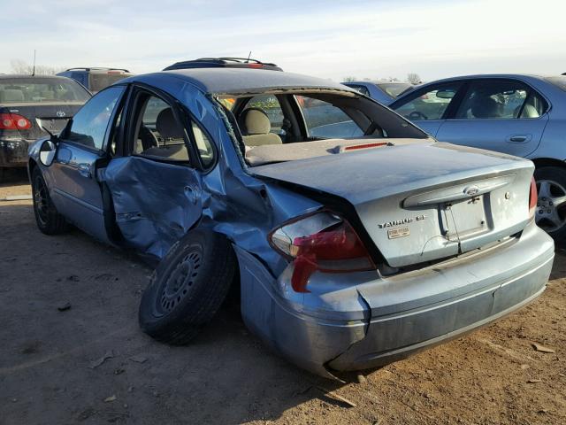 1FAFP53U57A124423 - 2007 FORD TAURUS SE BLUE photo 3