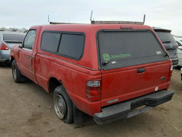 1FTYR10C31PA25850 - 2001 FORD RANGER RED photo 3