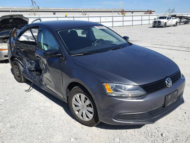 3VW1K7AJ0DM279755 - 2013 VOLKSWAGEN JETTA BASE GRAY photo 1