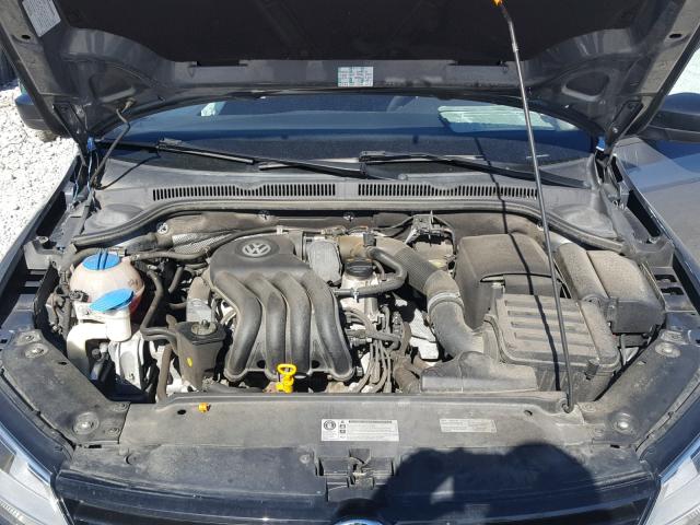 3VW1K7AJ0DM279755 - 2013 VOLKSWAGEN JETTA BASE GRAY photo 7