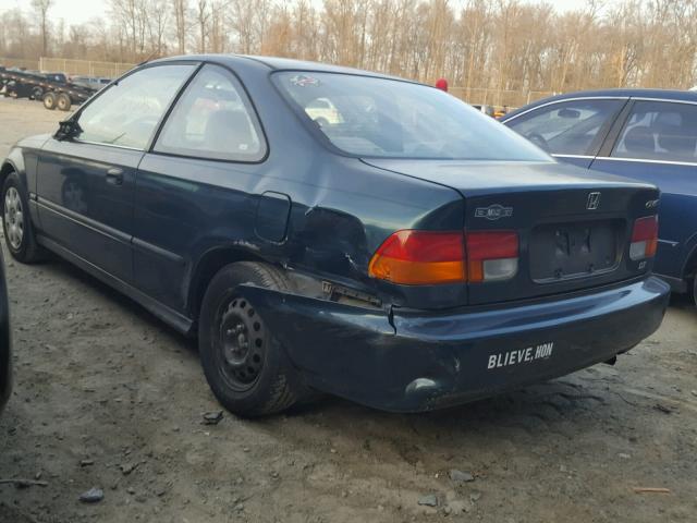 1HGEJ6226WL039401 - 1998 HONDA CIVIC DX GREEN photo 3