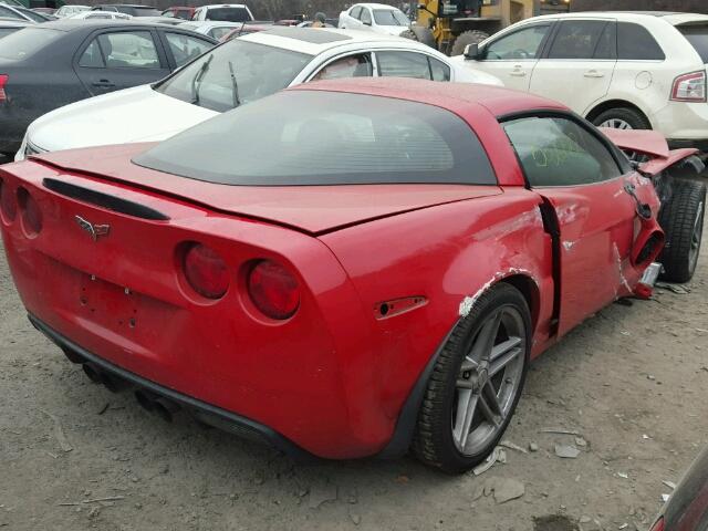 1G1YY26E665114860 - 2006 CHEVROLET CORVETTE Z RED photo 4