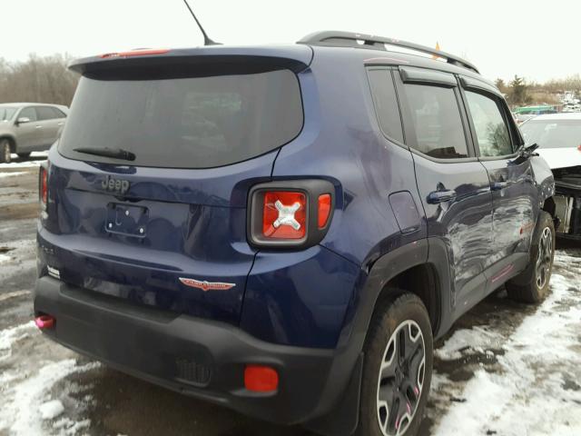 ZACCJBCT2GPD06682 - 2016 JEEP RENEGADE T BLUE photo 4