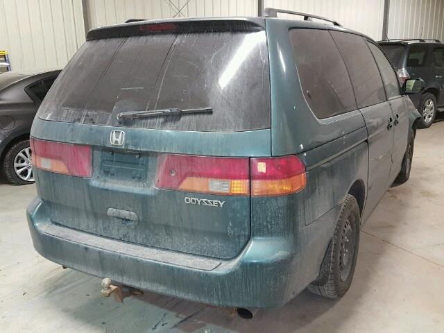 2HKRL18612H013326 - 2002 HONDA ODYSSEY EX GREEN photo 4