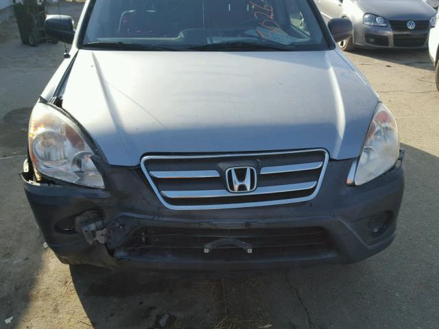 JHLRD68585C021377 - 2005 HONDA CR-V LX GRAY photo 9