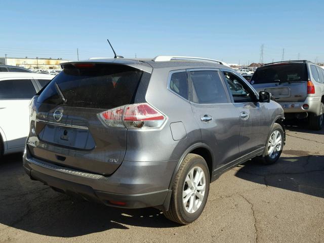 KNMAT2MT6GP601328 - 2016 NISSAN ROGUE S GRAY photo 4