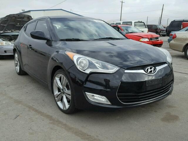 KMHTC6AD1CU028519 - 2012 HYUNDAI VELOSTER B BLACK photo 1