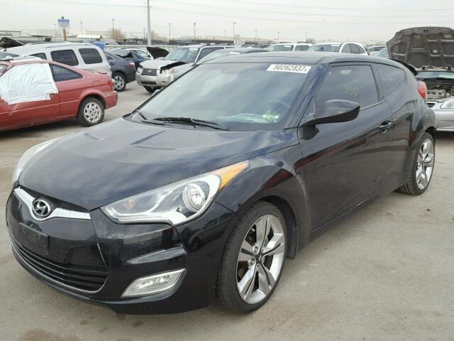 KMHTC6AD1CU028519 - 2012 HYUNDAI VELOSTER B BLACK photo 2