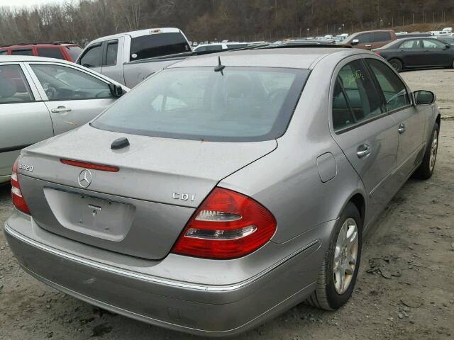 WDBUF26J15A622277 - 2005 MERCEDES-BENZ E 320 CDI GRAY photo 4