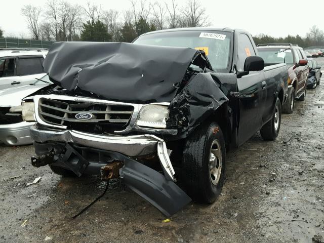 3FTZF1723YMA66635 - 2000 FORD F150 BLACK photo 2