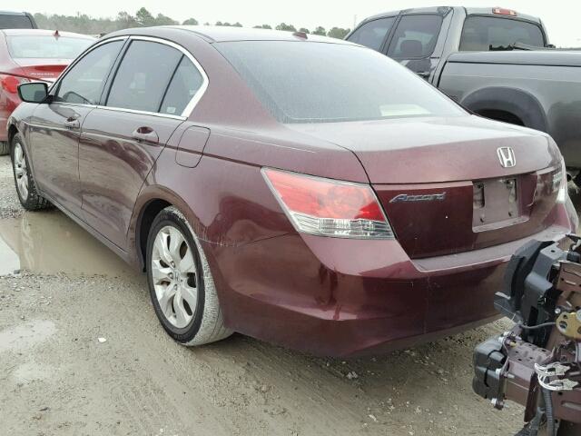 JHMCP26858C010792 - 2008 HONDA ACCORD EXL MAROON photo 3