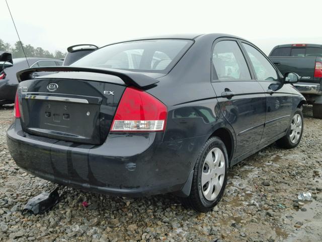 KNAFE121785491668 - 2008 KIA SPECTRA EX BLACK photo 4