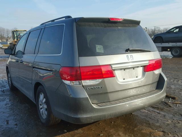 5FNRL38718B112157 - 2008 HONDA ODYSSEY EX GRAY photo 3