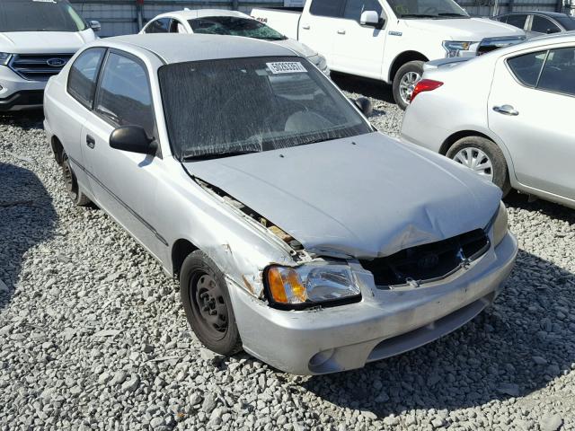 KMHCF35G82U230122 - 2002 HYUNDAI ACCENT L GRAY photo 1