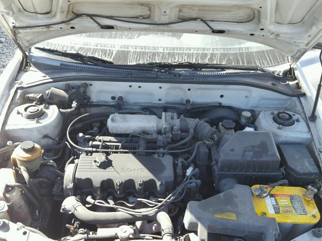 KMHCF35G82U230122 - 2002 HYUNDAI ACCENT L GRAY photo 7