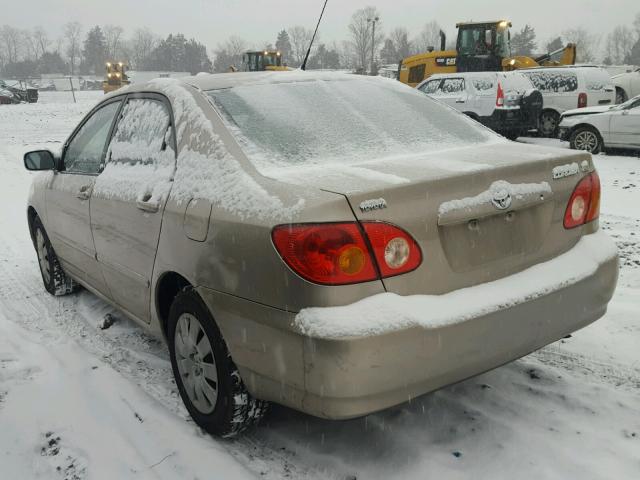 2T1BR32E24C197130 - 2004 TOYOTA COROLLA CE TAN photo 3