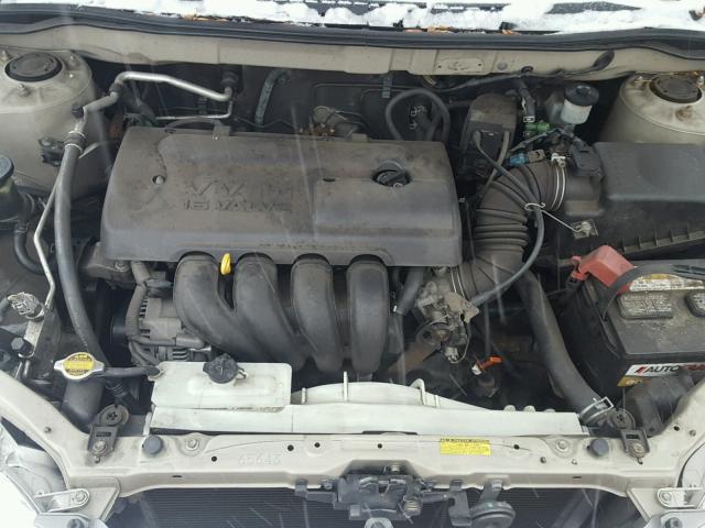 2T1BR32E24C197130 - 2004 TOYOTA COROLLA CE TAN photo 7