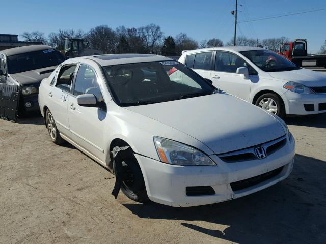 1HGCM56806A006106 - 2006 HONDA ACCORD EX WHITE photo 1