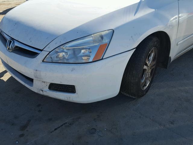 1HGCM56806A006106 - 2006 HONDA ACCORD EX WHITE photo 9