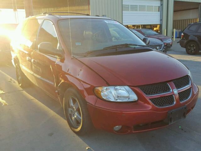 2D4GP54L83R374364 - 2003 DODGE GRAND CARA RED photo 1