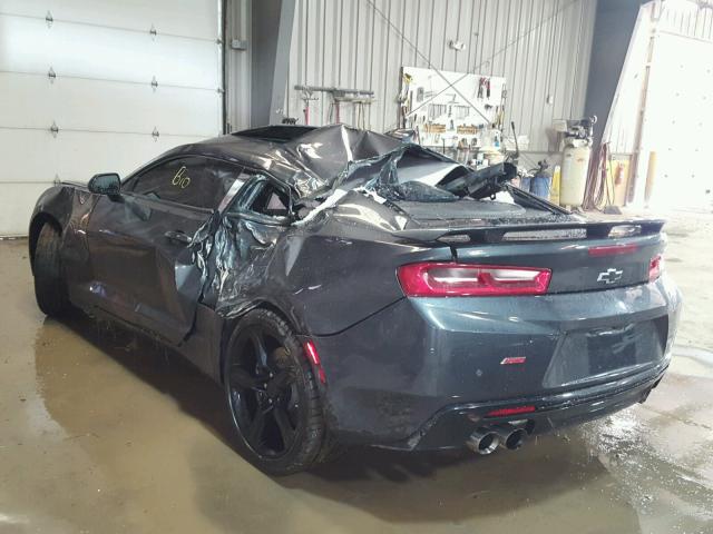 1G1FH1R77H0122481 - 2017 CHEVROLET CAMARO SS GRAY photo 3